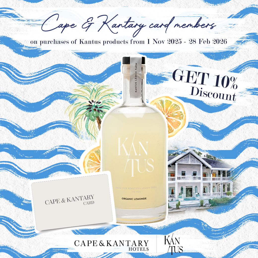 พิเศษสำหรับสมาชิกผู้ถือบัตร Cape & Kantary Card รับส่วนลด 10% เมื่อซื้อสินค้า