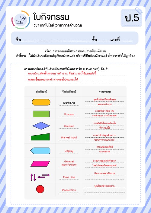 ใบกิจกรรม ป.5 (เฉลย) 11