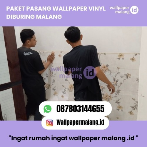 Paket pasang wallpaper vinyl diburing malang